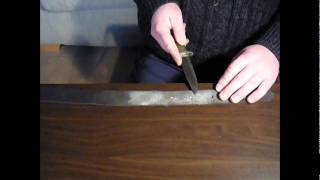 How to Sharpen your knife with toothpaste [upl. by Artep]