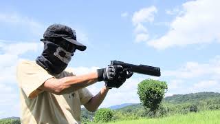 【airsoft】東京マルイベレッタM93R改電動オート9を撃つ [upl. by Hinkle]