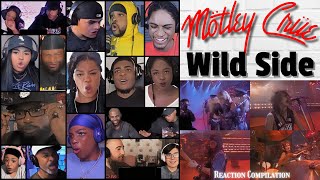 REACTION COMPILATION  Motley Crue  Wild Side  First Time Mashup [upl. by Nadeau784]