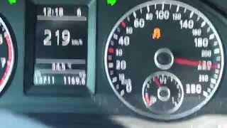 VW Scirocco 14 TSI 220 HP DSG 0220 Kmh Acceleration  Revo 100 Oct H [upl. by Collyer]