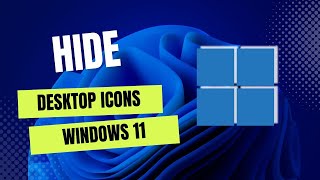 How to Hide All icons from Desktop Screen in Windows 11 [upl. by Auqinom]