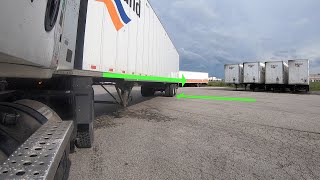 Truck Backing Episode 9 The Hangman Setup  How to avoid reversing your trailer to the blindside [upl. by Combes992]