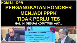 PENGANGKATAN HONORER JADI PPPK TIDAK PERLU TES KOMITMEN AWAL SEMUA HONORER DIANGKAT JADI PPPK [upl. by Reizarf]