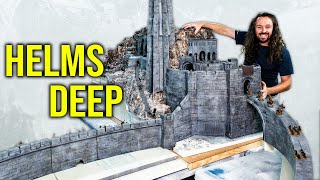 The BIGGEST wargaming board in YouTube History Helms Deep Lord of the Rings Warhammer Scenery [upl. by Poore280]