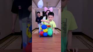 Balloon Popping Challenge Its So ExcitingFunnyfamily Partygames Funny Shorts [upl. by Lisa]