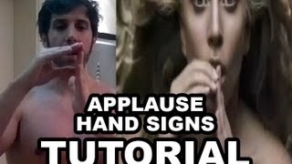 Lady Gaga Applause VMA Official Choreography Tutorial ARTPOP HANDS Bruno Lizidatti [upl. by Wershba459]