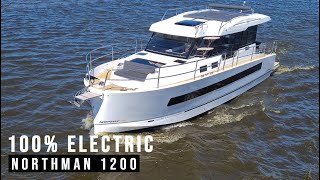 NORTHMAN 1200 ELECTRIC mood video by Natural Yachts  100 electric motor yacht [upl. by Gnivri]