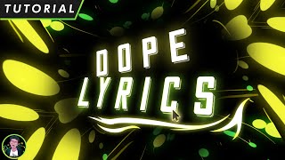 After Effects Tutorial Make a Lyrics Video for Song  Arsacre  2020 [upl. by Redyr]