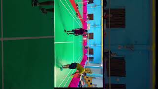 Double Action Fake Shot 😱😵‍💫 badminton shorts tricks sports viralreels trending [upl. by Alyehs]