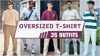 35 Oversized TShirt Outfits for Summer 2024  Mens Fashion [upl. by Werdn]