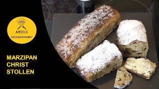 Christstollen dieses Rezept mit Marzipan zum selber backen es ist nicht schwer Hausmannskost [upl. by Nennerb]