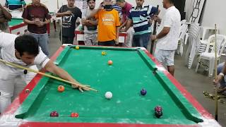 Baianinho de Mauá X Cobrinha semi final do torneio de sinuca de Coromandel JAN2019 [upl. by Mourant]