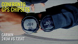 GARMIN 245 Vs 735XT  Confronto precisione GPS GPS Precision Comparison  ITA ENG subtitles [upl. by Eirruc107]