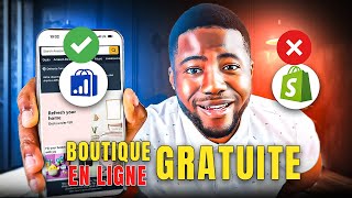 Créer une Boutique en Ligne GRATUITEMENT sur Téléphone en 3 minutes avec lIA [upl. by Atiuqrahs]