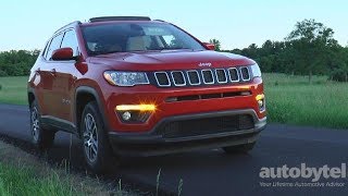 2017 Jeep Compass Latitude 4x4 Test Drive Video Review  All New 2nd Generation [upl. by Fergus]