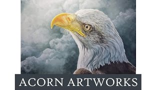 Acorn Artworks  Eagle with Inktense Full tutorial [upl. by Monagan]