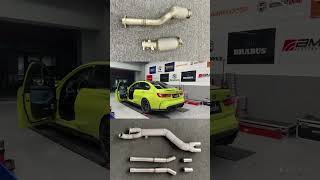 BMW G82 M4 S58 with High Flow Cat Downpipes amp Midpipeg80m3 g82m4 s58 exhaustsound [upl. by Zelten]