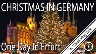 🇩🇪🎄CHRISTMAS IN GERMANY 2019 Erfurt Weihnachtsmarkt CHRISTMAS MARKET  TRAVEL VLOG 0156 [upl. by Sidnac]