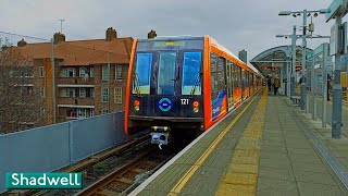 Shadwell  London DLR  B07  B92 Stock [upl. by Attela]