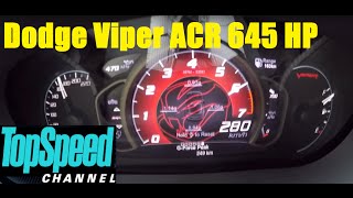 2016 Dodge Viper ACR V10 84liter 645 HP Acceleration 120280 kmh [upl. by Zink]