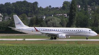 circling approach  Lübeck Air Embraer E190 DAJHW landing at Bern Airport  AviationSven [upl. by Cotterell]