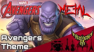 THE AVENGERS THEME 【Intense Symphonic Metal Cover】 [upl. by Milli]