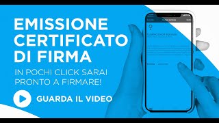 Firma digitale emissione del certificato ed 2024 [upl. by Nirehtac]