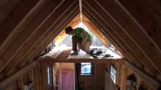 Making Tongue and Groove Flooring for Tiny House Loft [upl. by Eronaele]