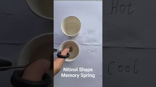 Nitinol Shape Memory Spring [upl. by Wernda]