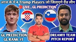 🔴LIVE  CRO vs SVN Dream11 Prediction  cro vs svn dream11 live gl team prediction today SVN vs CRO [upl. by Adnof]