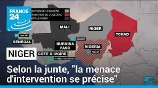 Le Niger ferme son espace aérien  quotLa menace dintervention se précisequot selon la junte [upl. by Goldia]