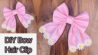 ZAKOLKA YASASH SCRUNCHIE EASY BOW SCRUNCHIE TUTORIALSAILOR BOW CLIP♥️♥️ [upl. by Derrek]