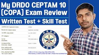 DRDO COPA Trade Skill Test My CEPTAM 10 TechA Written exam and Skills Test ReviewExperience [upl. by Mackay104]