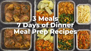 Healthy Dinner Meal Prep Recipes  3 Highly Nutritious Dinner Recipes  Zeelicious Foods [upl. by Atsev]