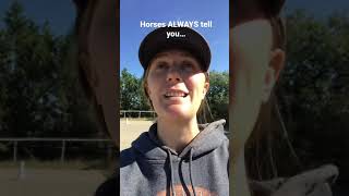 Horses ALWAYS Tell You… Daily Horse Riding Tips 27 shorts [upl. by Pennebaker]