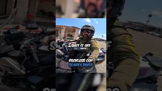 Reckless Cop Scares Biker😳 [upl. by Kaplan224]