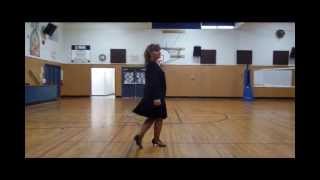 quotThe French Songquot line dance demo ultra beginnerbeginner choreo Tripp 32 counts 4 walls [upl. by Ishmul]