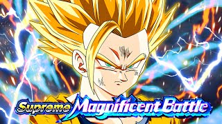 FULL POWER MISSION VS SSJ2 GOHAN YOUTH SUPREME MAGNIFICENT BATTLE NO ITEMS DBZ Dokkan Battle [upl. by Erlene]