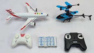 Rc Helicopter And Rc Aeroplane Unboxing And Flying Test  Rc Helicopter Flying Rc Aeroplane Flying [upl. by Anomas575]