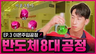 IMP 이온주입공정으로 반도체에 생기를 불어넣는다  이온주입  IMPLANTATION  반도체8대공정  인생맛칩 [upl. by Dahs]