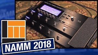 LampM  NAMM 2018 Boss GT1000 Guitar Effects Processor [upl. by Aitsirk]