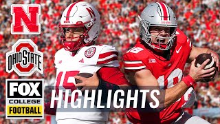 Nebraska Cornhuskers vs No 4 Ohio State Buckeyes Highlights  FOX College Football [upl. by Lottie]