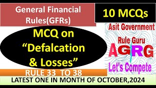 MCQ on quotDefalcation amp Lossesquot GFRs [upl. by Rosenberg]