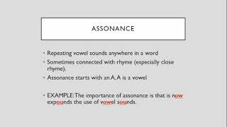 Assonance Consonance and Alliteration [upl. by Aneekas]