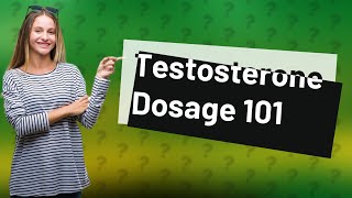 Is 1 mL of testosterone 200 mg [upl. by Signe]