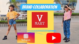 Brand collaboration  Instagram amp youtube  Vmart collaboration [upl. by Agnola334]