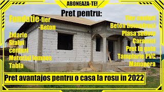 🏠Cat costa sa construiesti o casa la rosu❌Casa la rosu la pret atractiv [upl. by Mead]