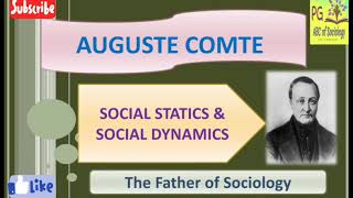 Concept of Social Statics and Social Dynamics by Auguste Comte [upl. by Dupuis199]