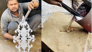 How to Make an Aluminum Casting Gate Grill Decor  DIY Gate Design Ideas [upl. by Champ]