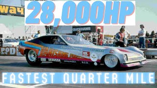 Fastest Quarter Mile in history ever recorded on video [upl. by Avilla]